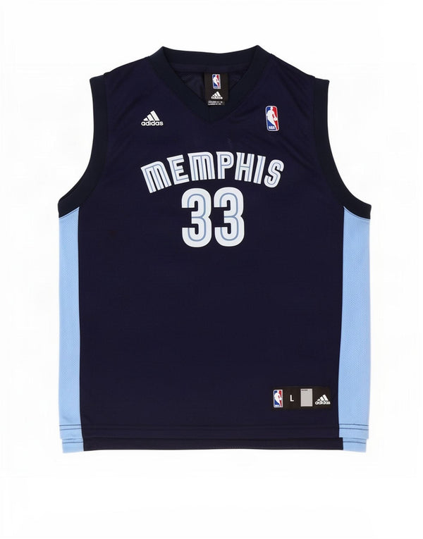 Adidas Chłopięca Memphis Graphic Vest Top 14-15 Lat Duży Granatowy