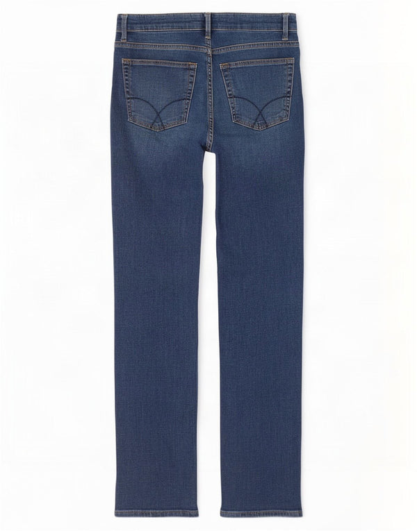 Crew Clothing Damskie proste dżinsy UK 10 małe W30 L30 niebieska bawełna