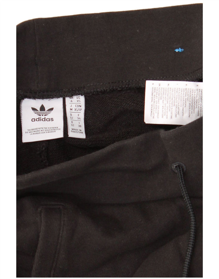 Damskie spodnie dresowe ADIDAS Joggers UK 6 XS Czarna bawełna