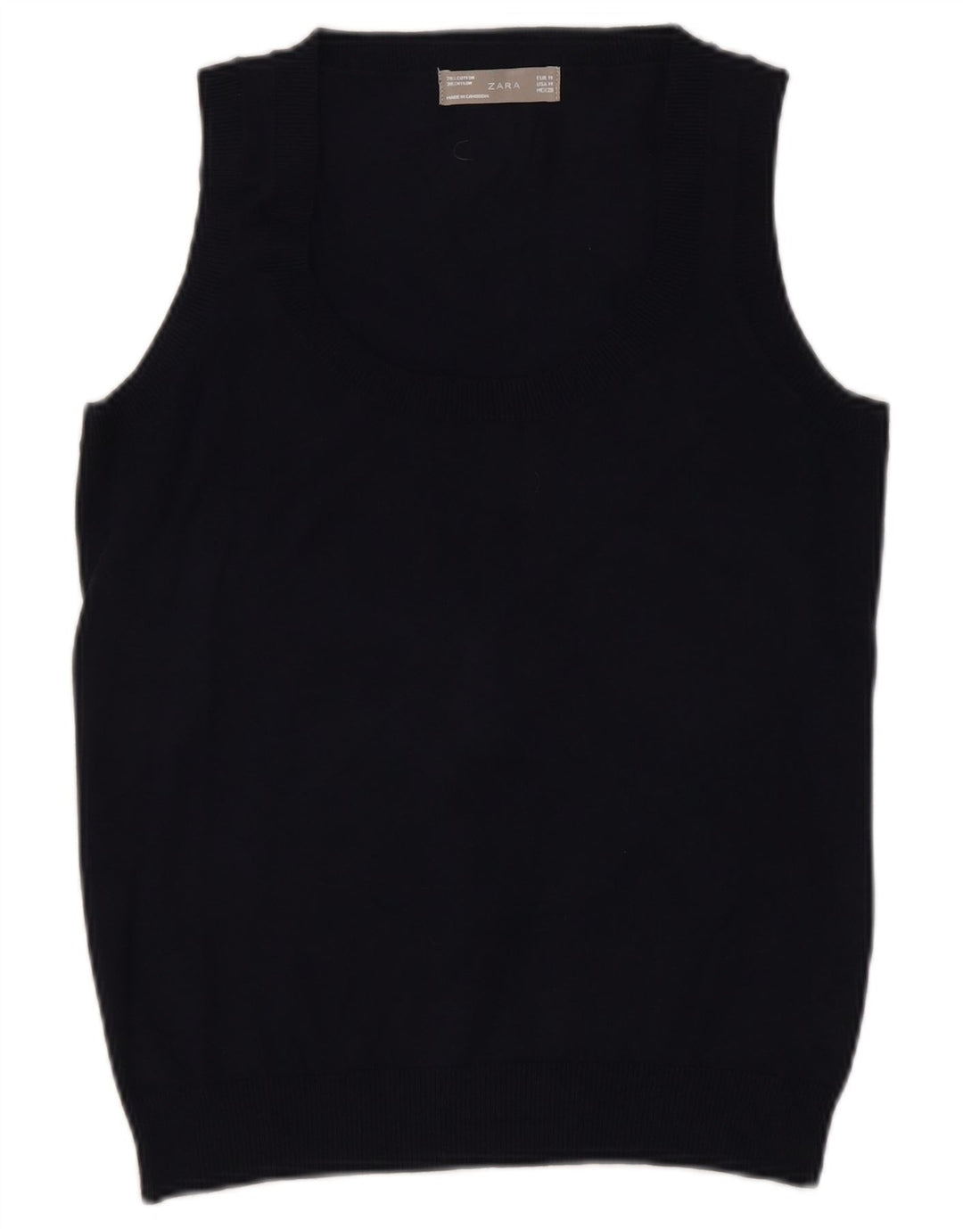 Tank top damski Zara UK 12, średni czarny