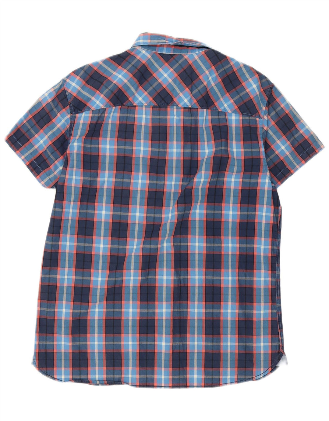 Koszula męska Jack & Jones z krótkim rękawem XL w granatową kratkę
