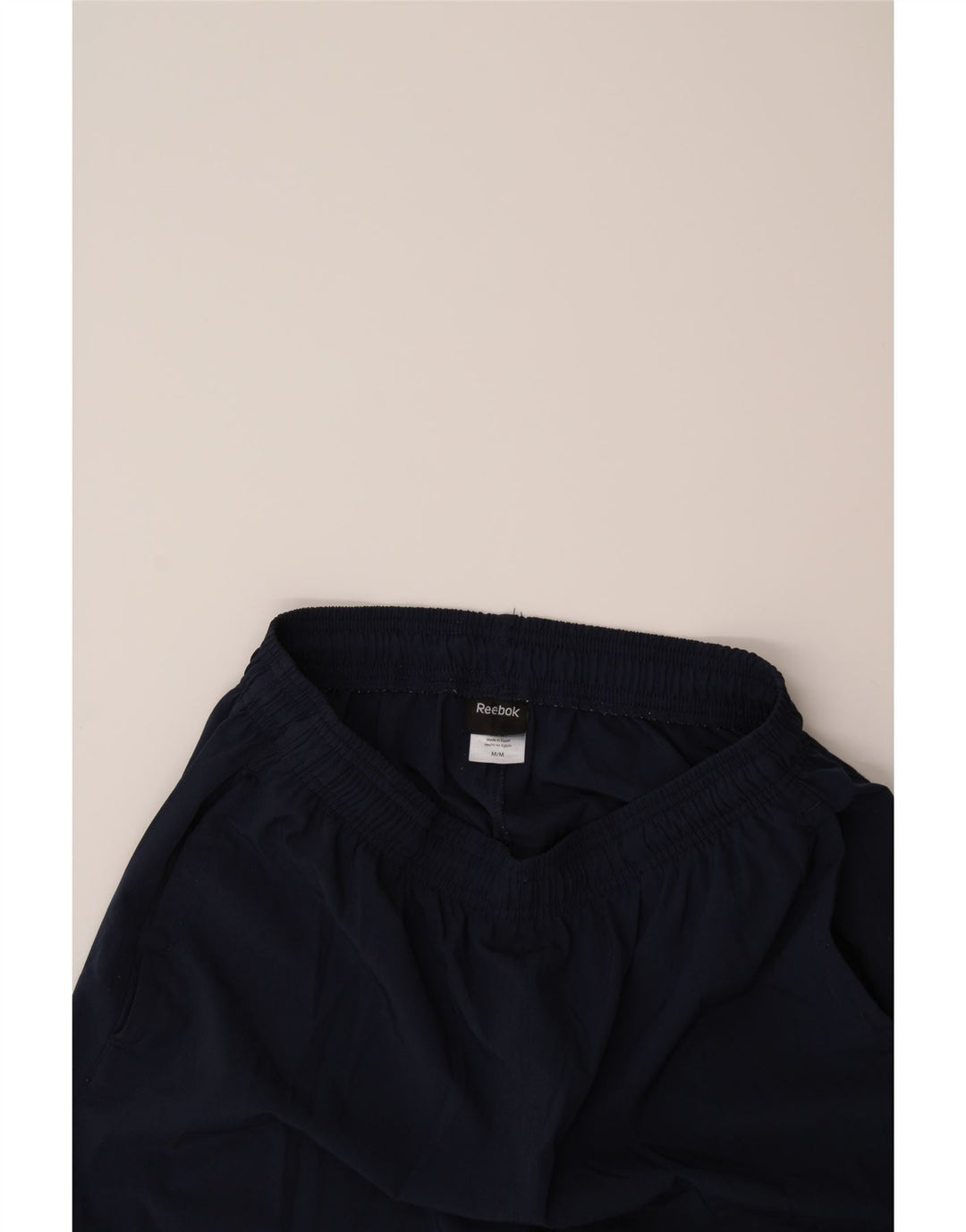 REEBOK Mens Tracksuit Trousers Medium  Navy Blue Polyester Vintage Reebok and Second-Hand Reebok from Messina Hembry 