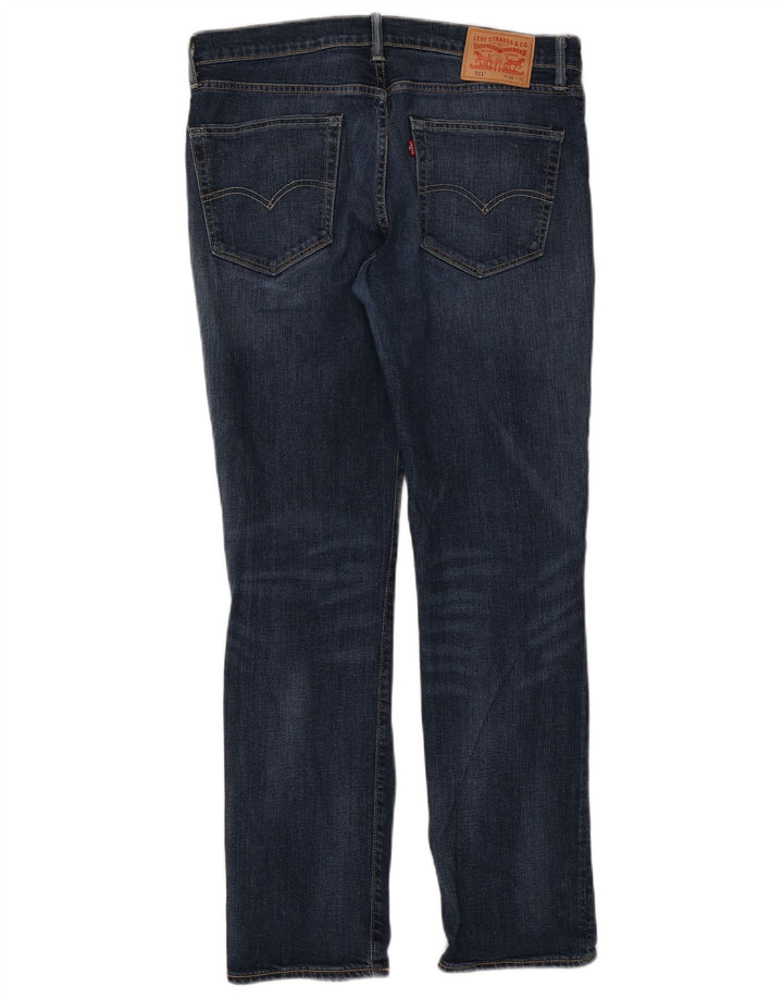 Męskie jeansy Levi's 511 Slim W36 L32 Granatowa bawełna