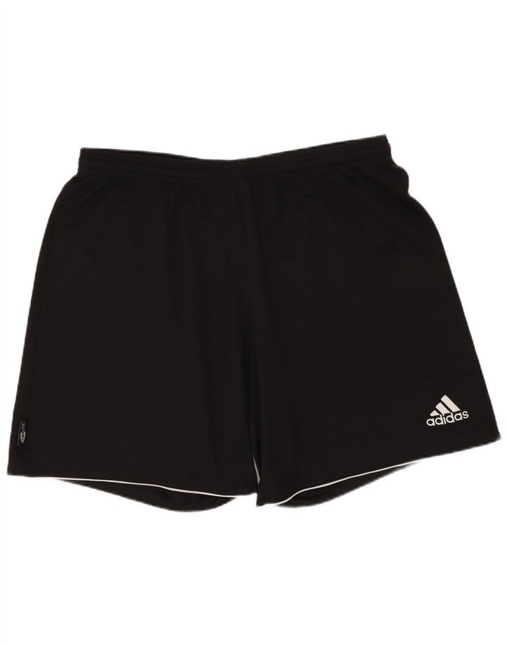 Męskie spodenki sportowe ADIDAS Climalite, średni czarny poliester