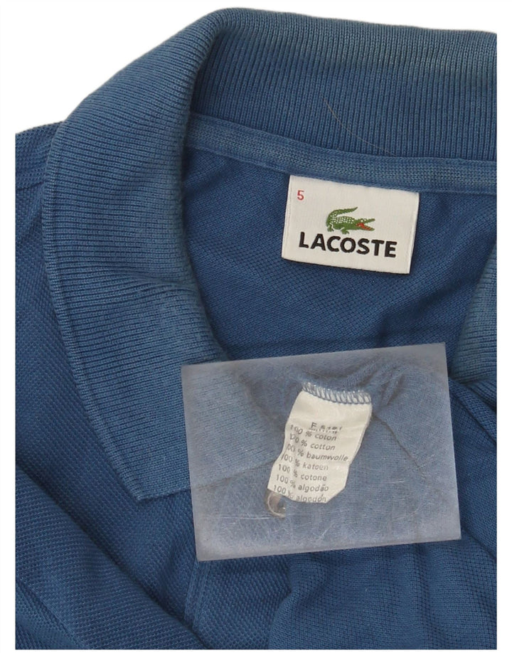 Męska koszulka polo Lacoste, rozmiar 5, duża, niebieska, bawełniana
