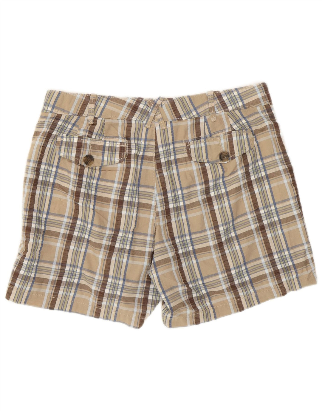 Damskie spodenki Chino Lee US 12 Large W34, beżowa, bawełniana krata