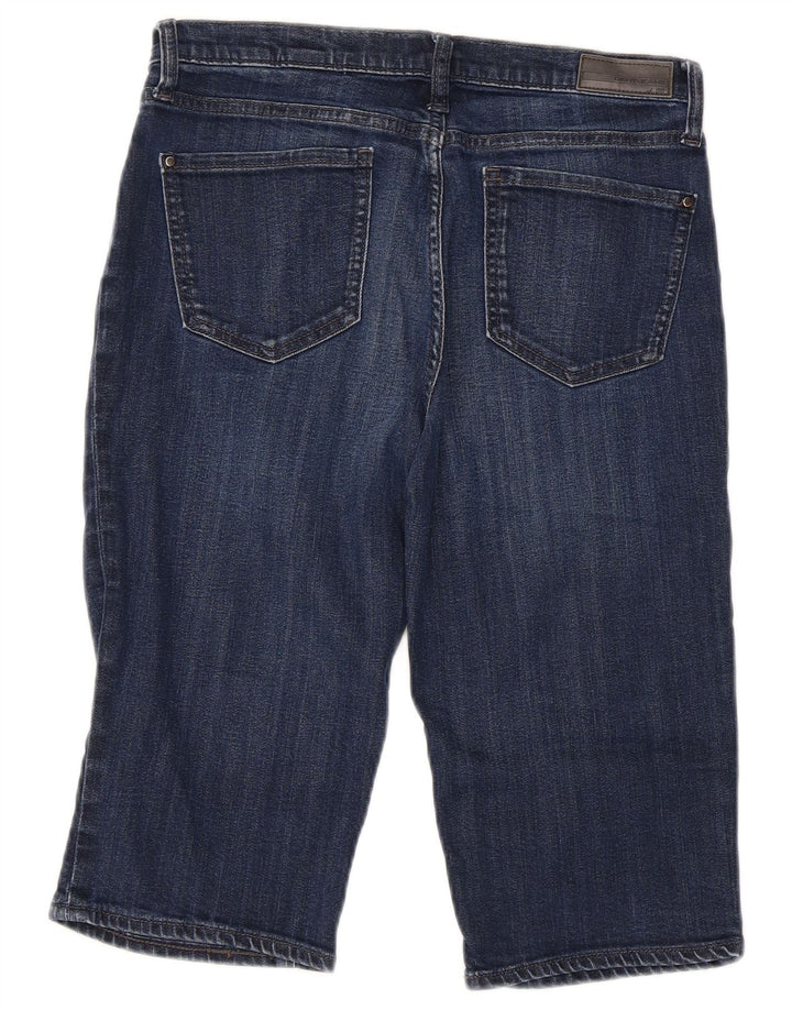 Damskie spodenki jeansowe Dkny bermudy US 6 średnie W30 niebieska bawełna