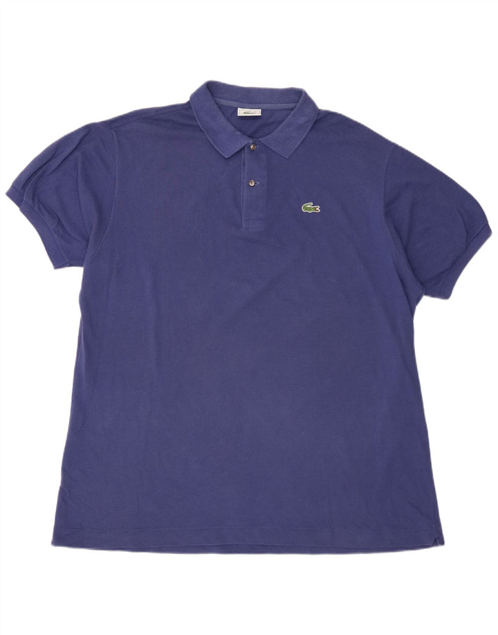 Męska koszulka polo Lacoste, rozmiar 7, 2XL, niebieska, bawełniana