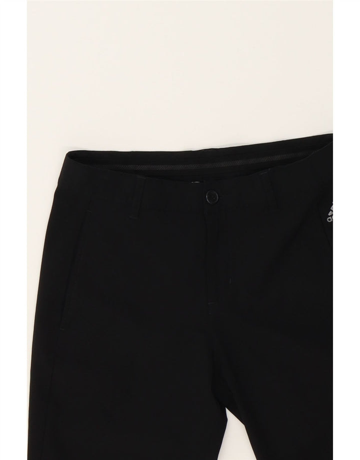 ADIDAS Womens Straight Chino Trousers W26 L26  Black Polyester Vintage Adidas and Second-Hand Adidas from Messina Hembry 