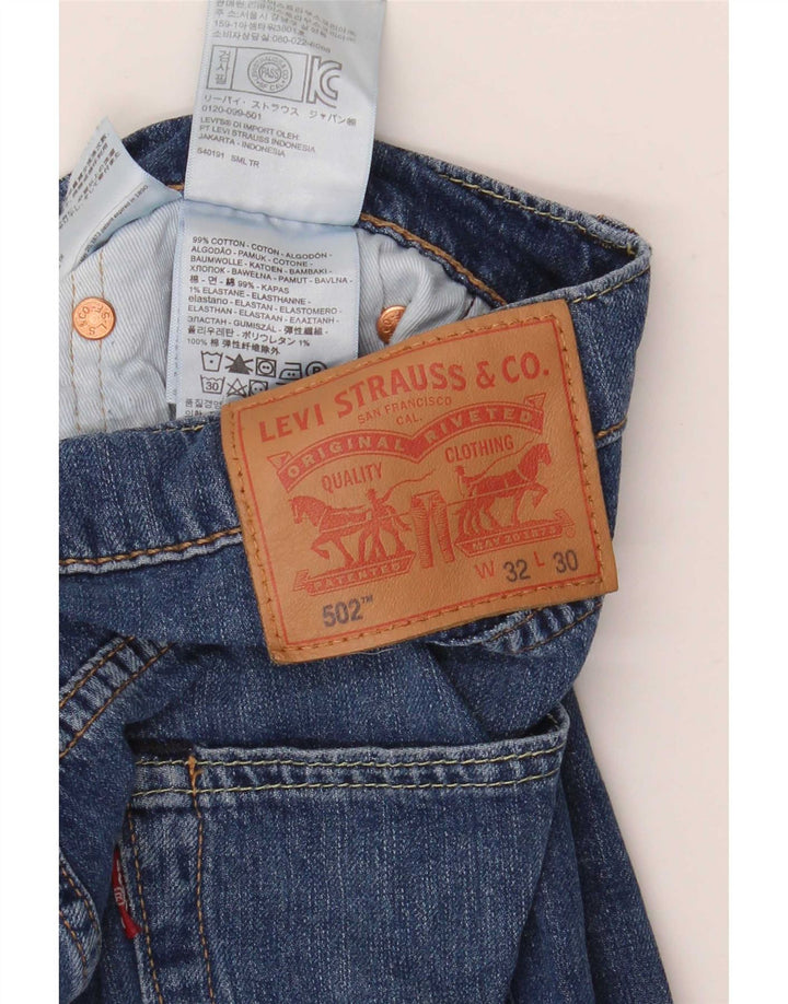 Męskie jeansy Levi's 502 Tapered W32 L30 Niebieskie bawełniane