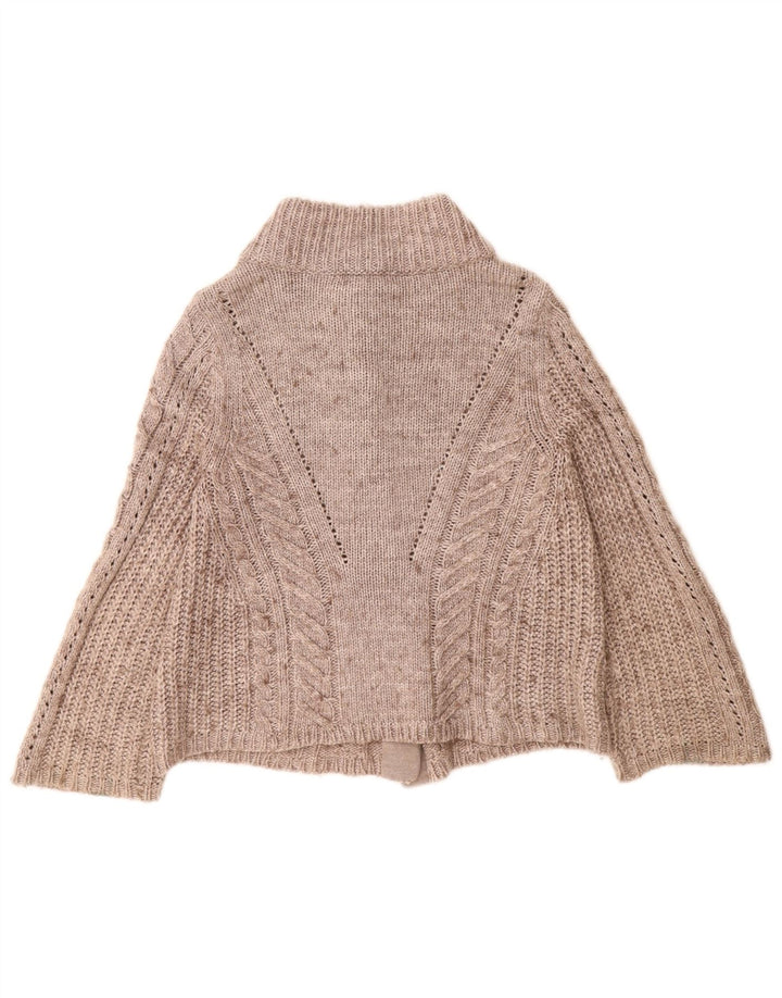 Marks & Spencer Damski sweter rozpinany UK 12 Średni szary, nakrapiany akryl