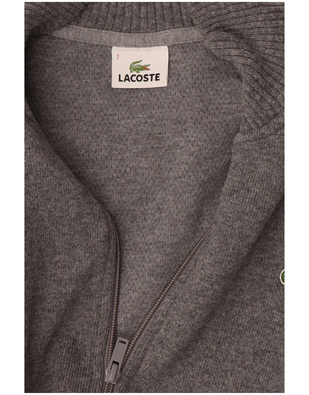 Męski sweter rozpinany Lacoste, rozmiar 7, 2XL, szary