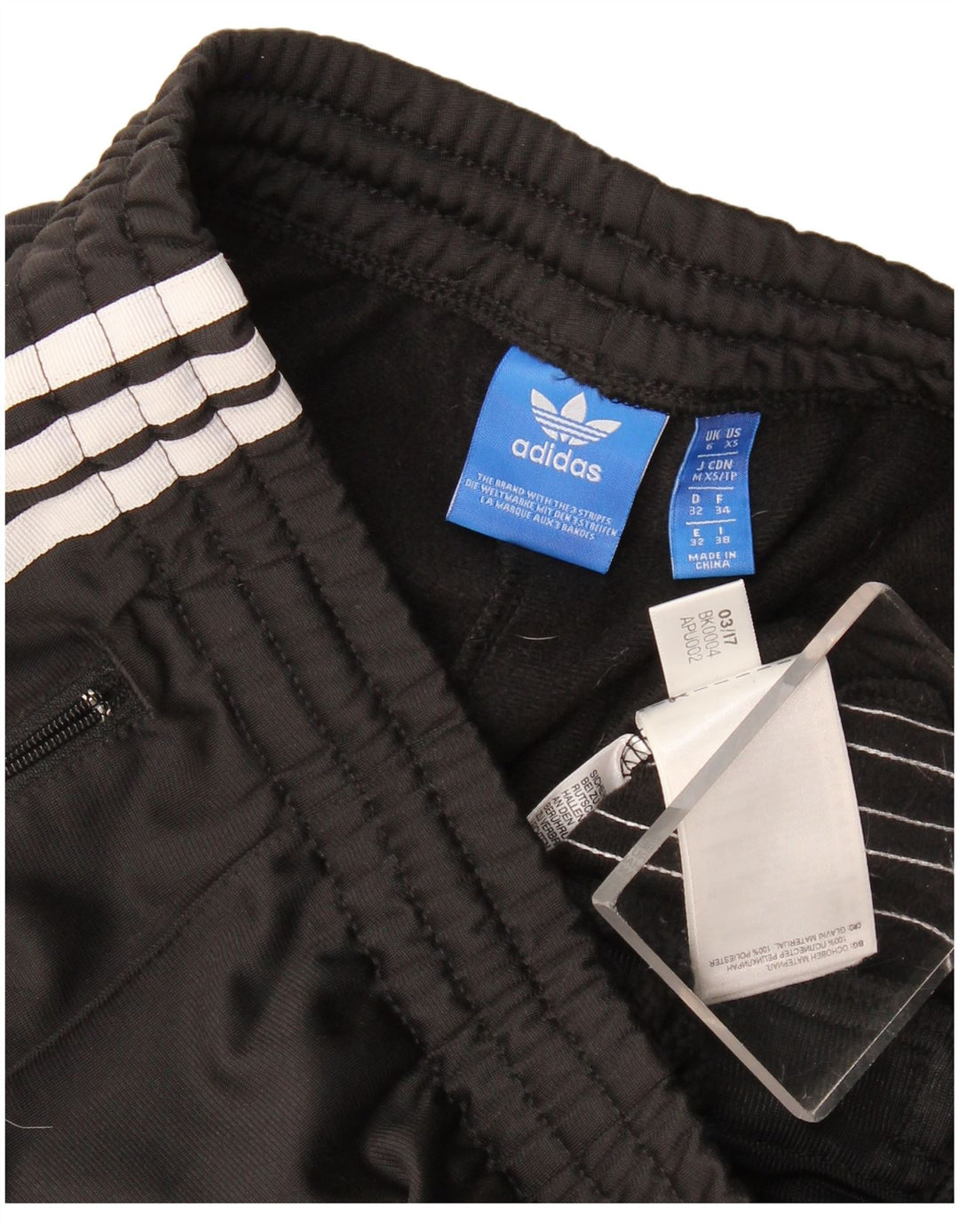 Damskie spodnie dresowe Adidas UK 6 XS Czarny poliester