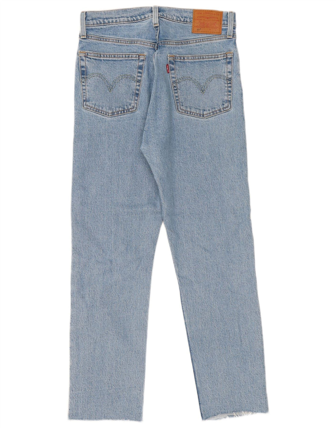 Damskie jeansy Levi's 501 Straight W27 L28 Niebieskie bawełniane