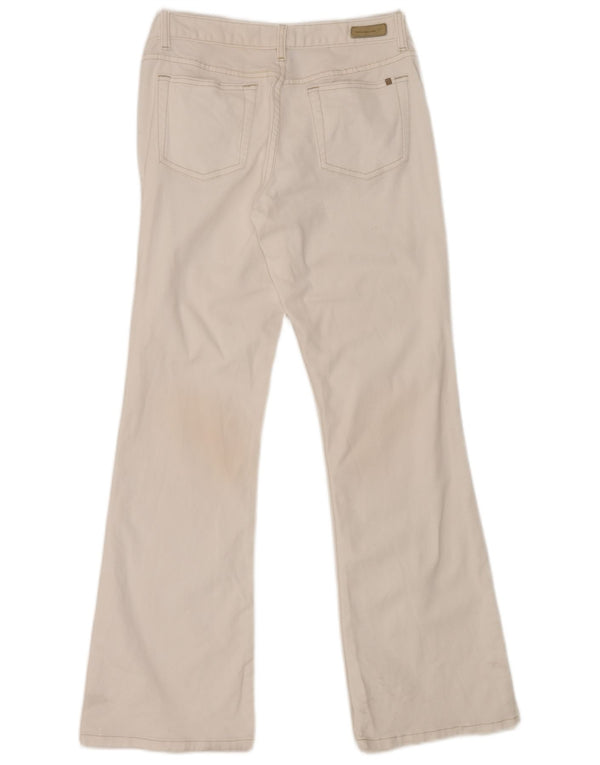 Damskie jeansy Calvin Klein Bootcut z niską talią US 4 Small W32 L31 Biała bawełna