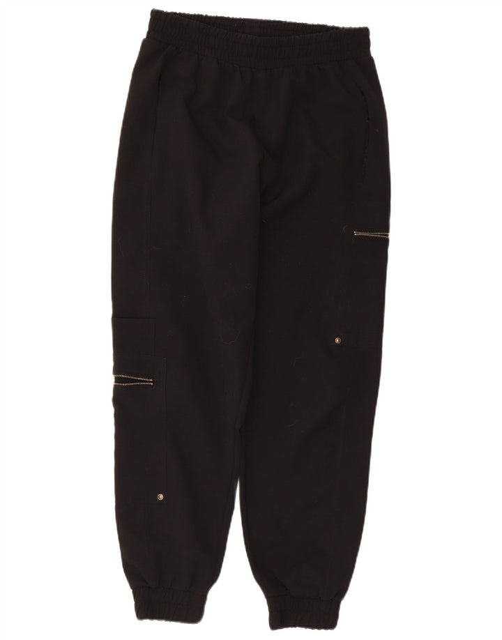 Damskie spodnie dresowe Zara Cargo Joggers UK 8 Small Black