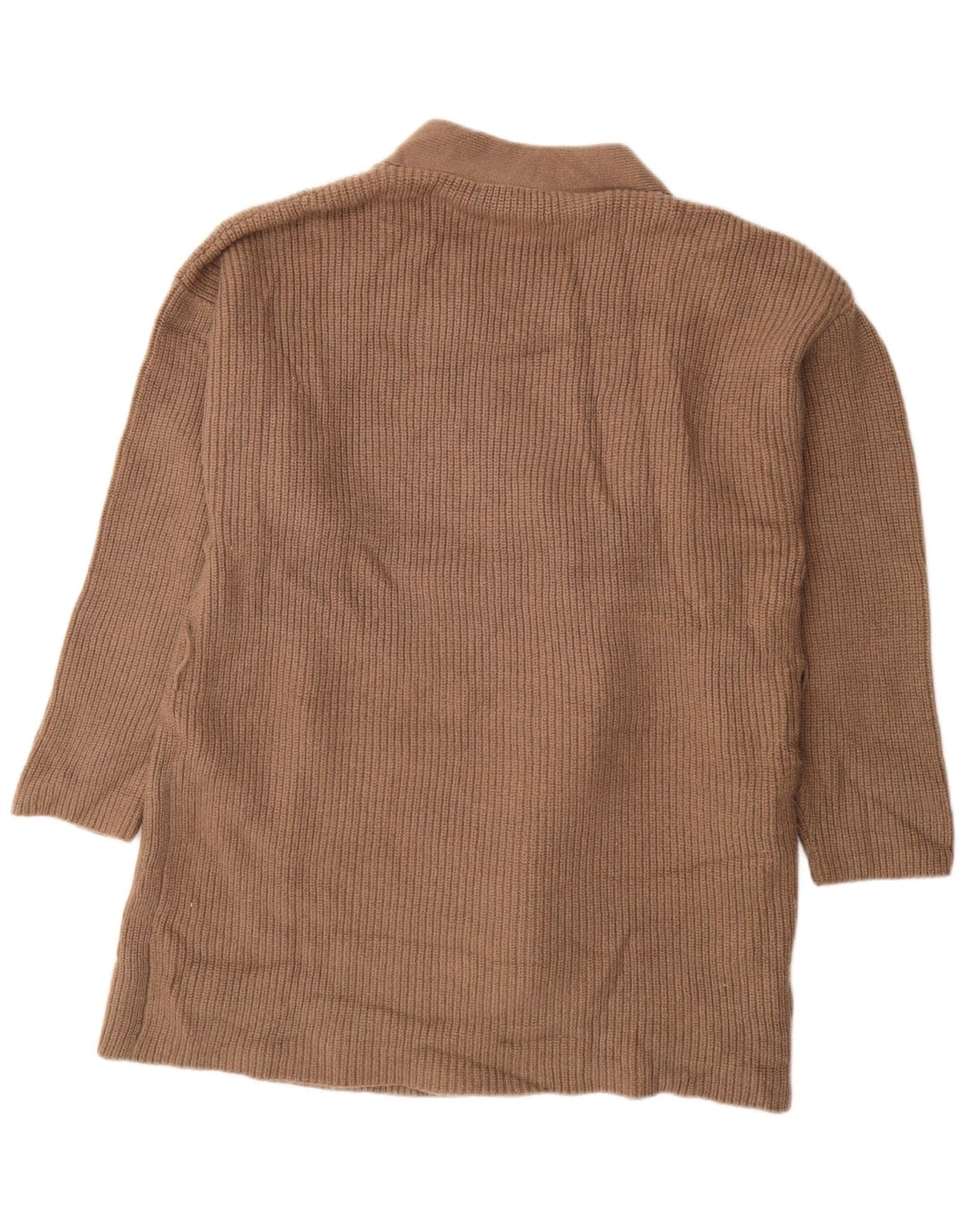 Damski sweter oversize o przedłużonym kroju ZARA, UK 14, średni brąz