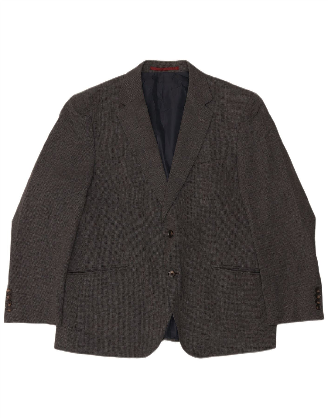 Marks & Spencer Męska krótka marynarka zapinana na 2 guziki UK 44 XL Szara wełna