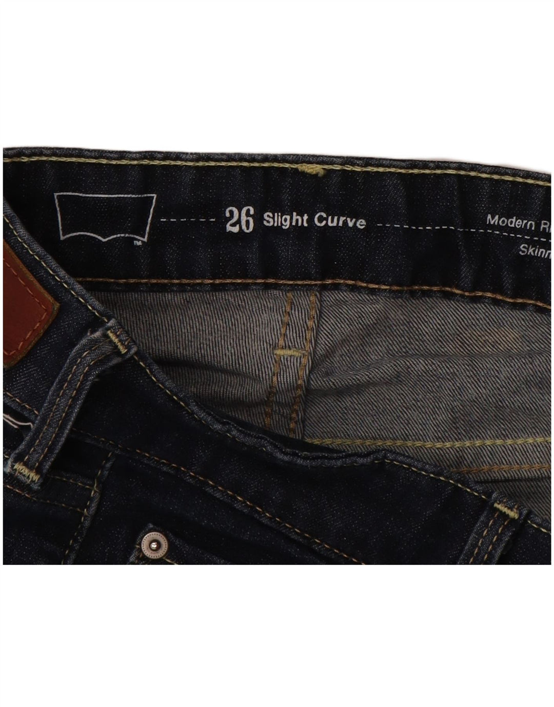 Damskie jeansy LEVI'S Slight Curve Modern Rise Skinny W26 L29 Granatowe