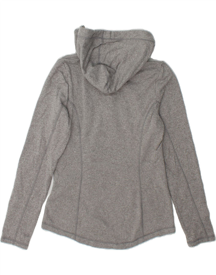 FILA Womens Zip Neck Hoodie Jumper UK 10 Small Grey Polyester Vintage Fila and Second-Hand Fila from Messina Hembry 