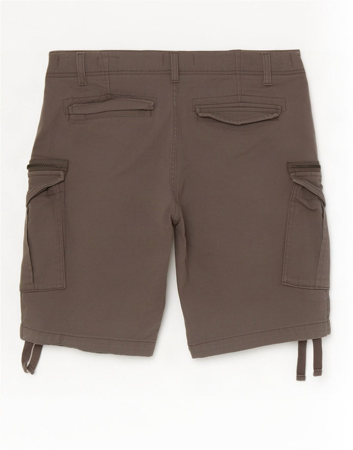 Męskie spodenki cargo Jack & Jones Comfort Fit, małe W29, szara bawełna