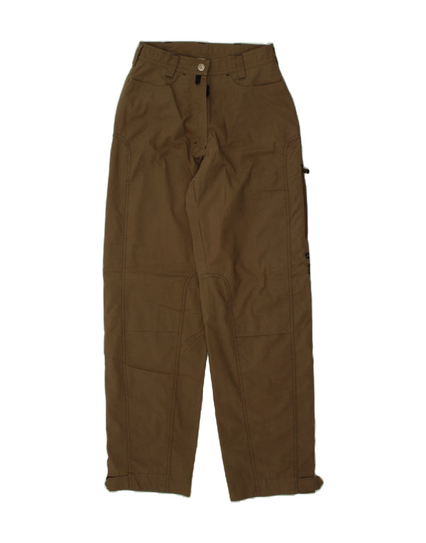 JACK WOLFSKIN Womens Straight Windbreaker Trousers W27 L32 Brown