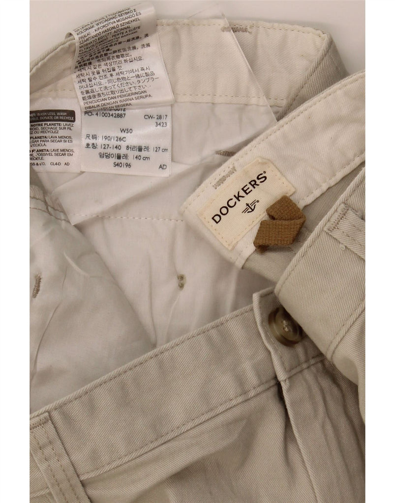 DOCKERS Mens Pegged Chino Shorts W50 4XL Beige Cotton Vintage Dockers and Second-Hand Dockers from Messina Hembry 