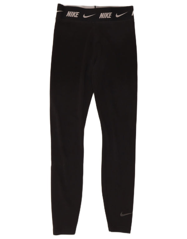 Damskie legginsy Nike Tight Fit UK 8, małe, czarne, bawełniane