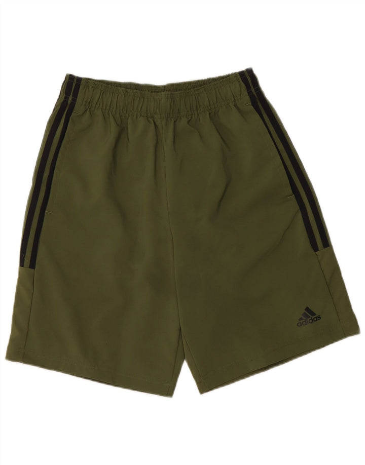 Męskie spodenki sportowe Adidas, małe, zielone, z poliestru
