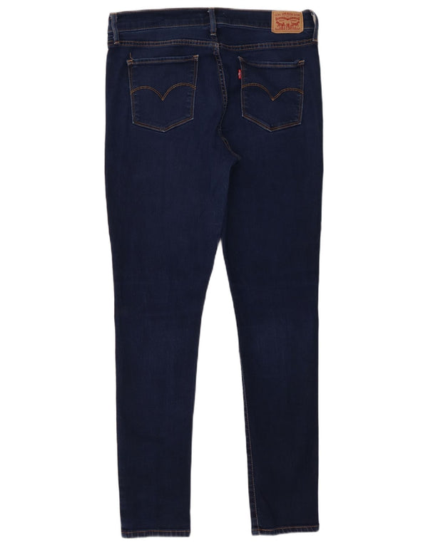 Levi's Womens 311 Shaping Skinny Jeans W31 L32 Navy Blue Cotton
