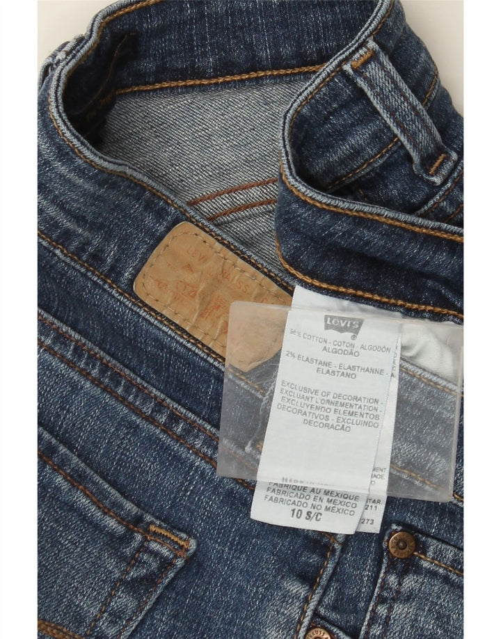 Damskie proste dżinsy LEVI'S US 10 Large W30 L29 Niebieska bawełna
