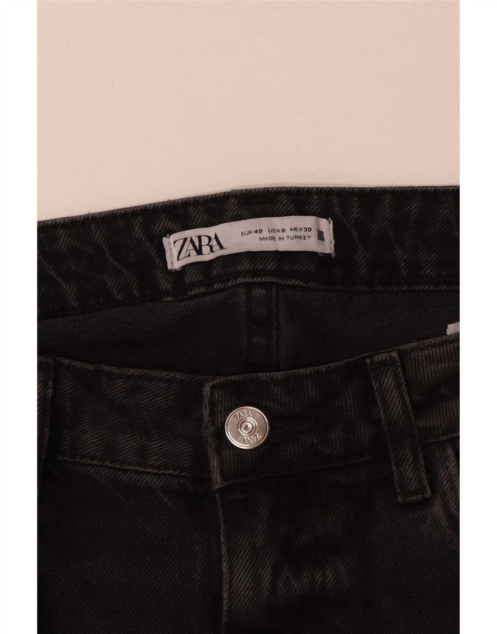 Damskie proste dżinsy Zara EU 40 Medium W30 L29 Szara bawełna