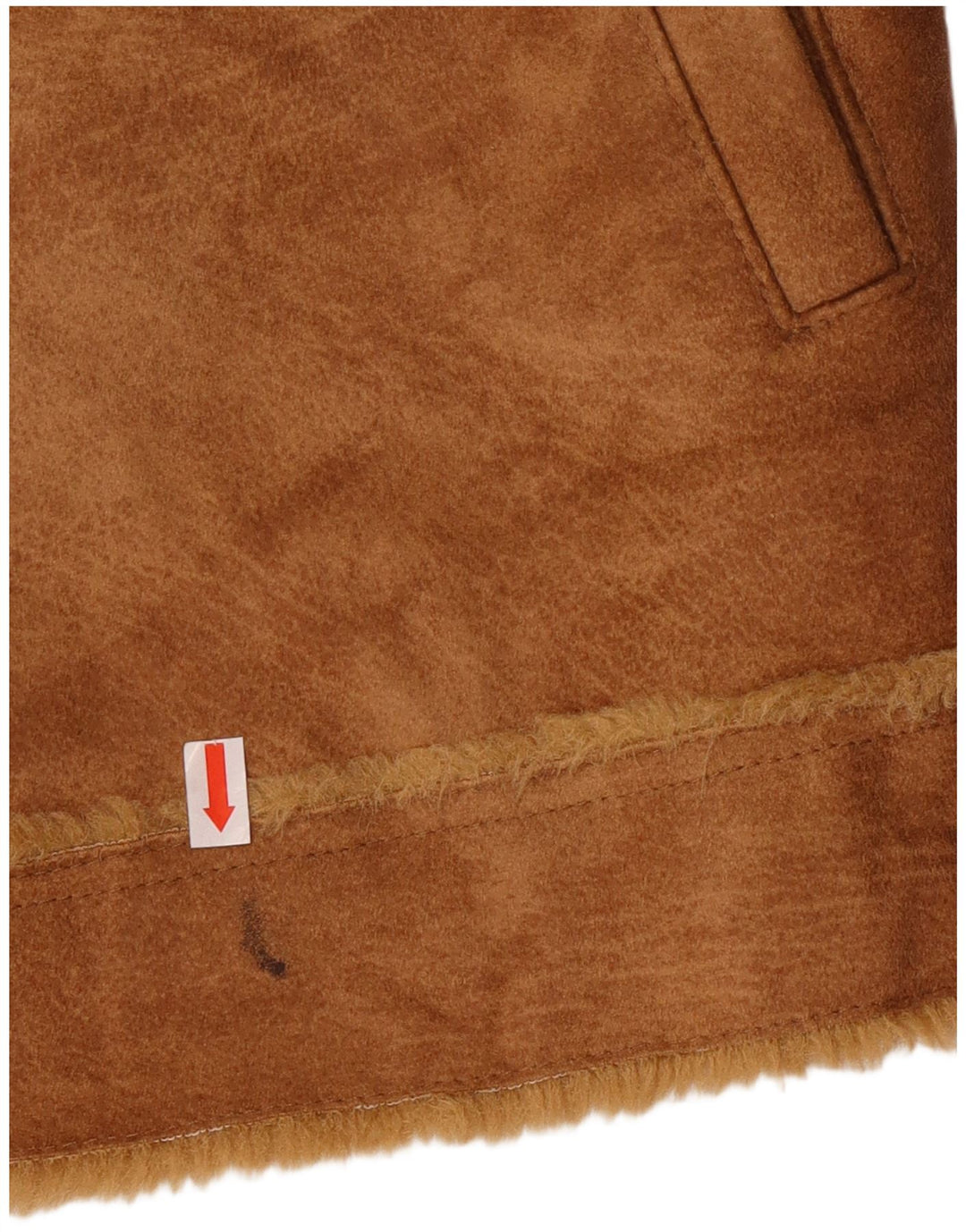 Kurtka zamszowa damska Mauritius Sherpa UK 18 XL brązowa