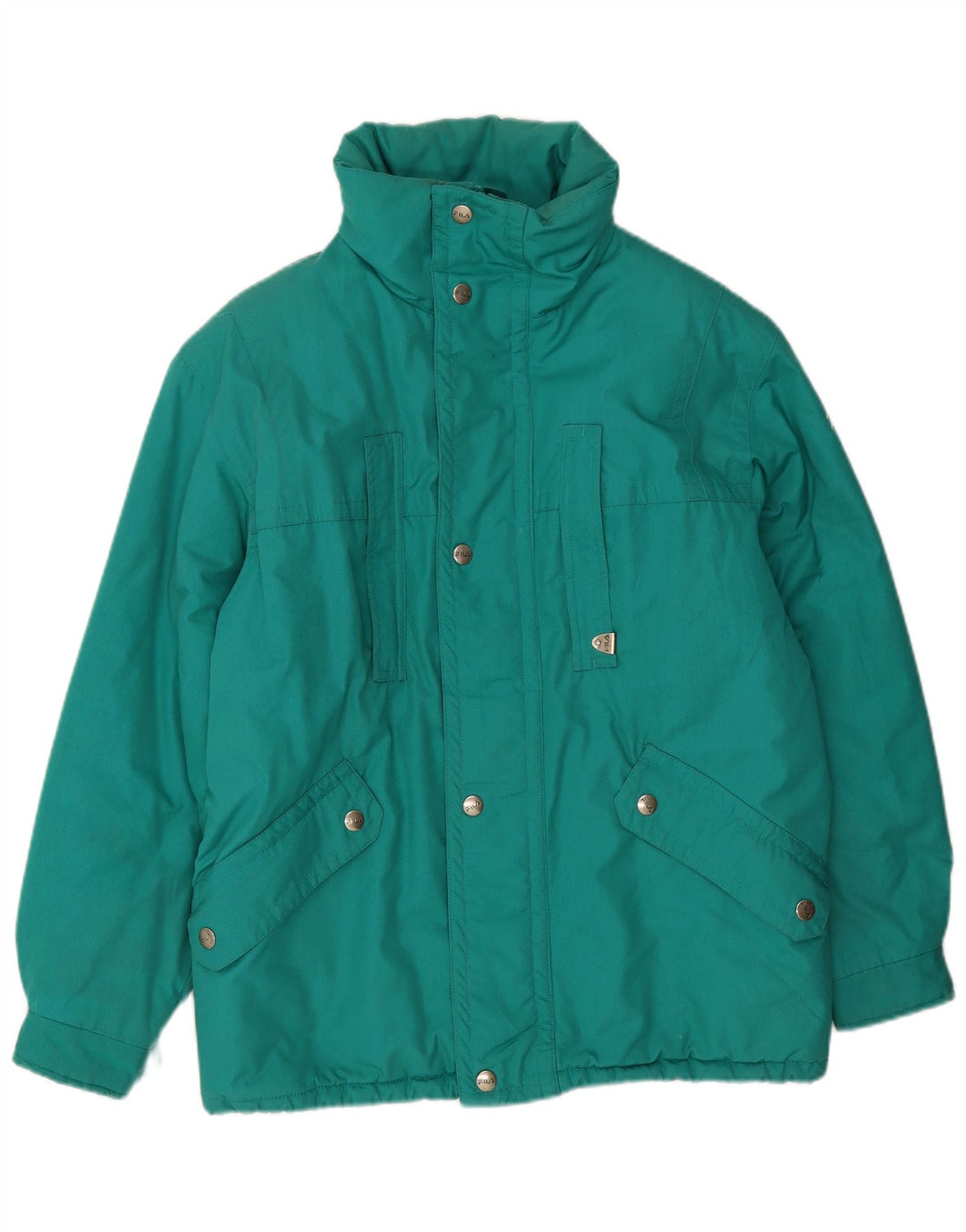 Męska ocieplana kurtka z kapturem Fila IT 46 Small Green Polyester