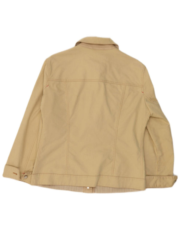 Damska kurtka dżinsowa PAUL & SHARK Yachting UK 16, duża, żółta, bawełniana