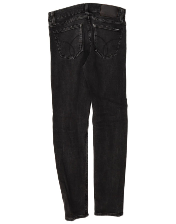 Męskie jeansy obcisłe Calvin Klein W28 L32 Czarne bawełniane