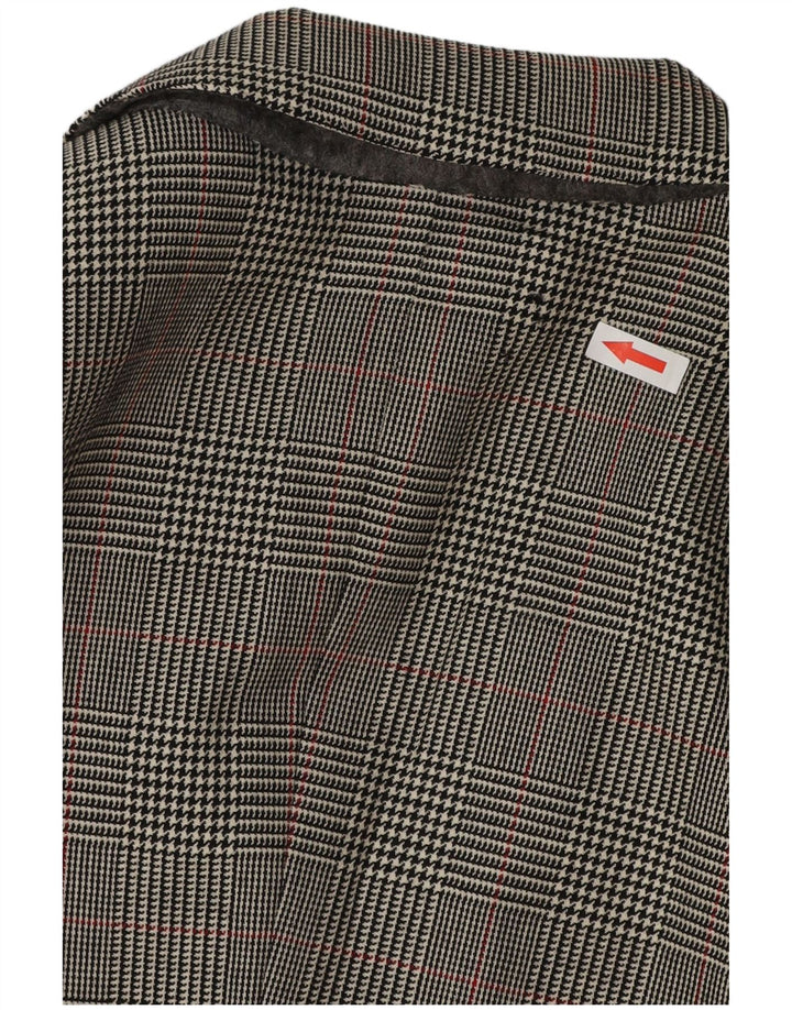 Męska marynarka zapinana na 3 guziki VINTAGE UK 38 Średnia szara pepitka