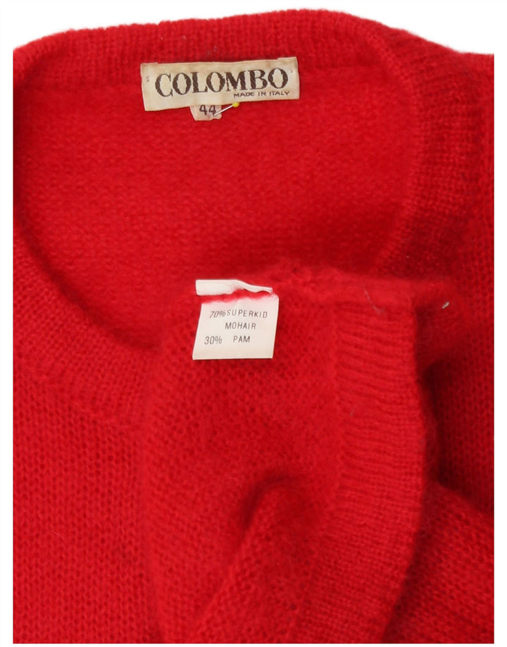 Sweter damski Colombo IT 44 Średni czerwony moher