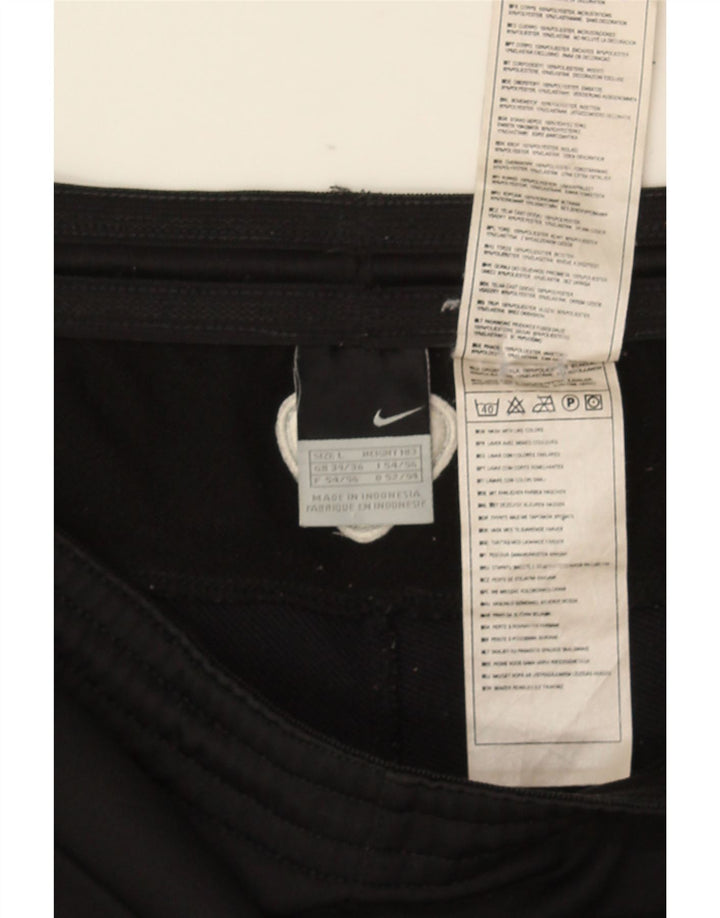 Męskie spodenki sportowe Nike z grafiką, duże, czarne, poliestrowe