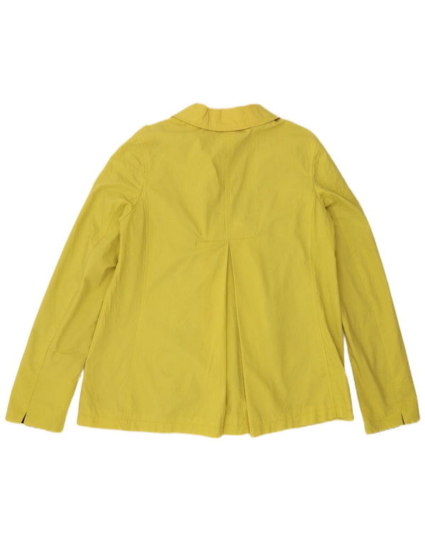 Płaszcz damski Hobbs Pea Coat UK 12, średni żółty bawełniany