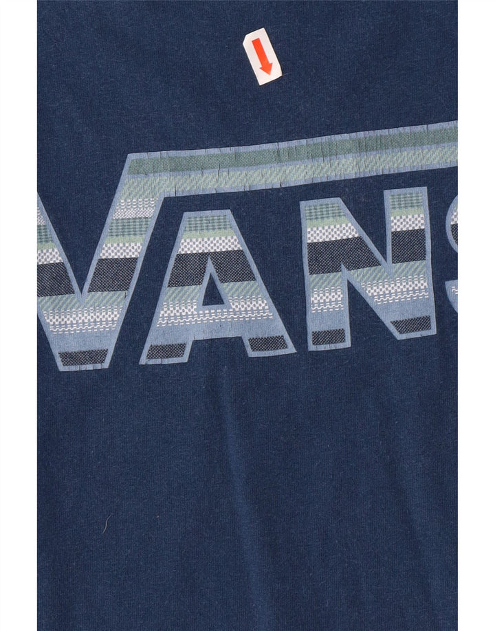 Męski T-shirt z grafiką VANS, 2XL, niebieski