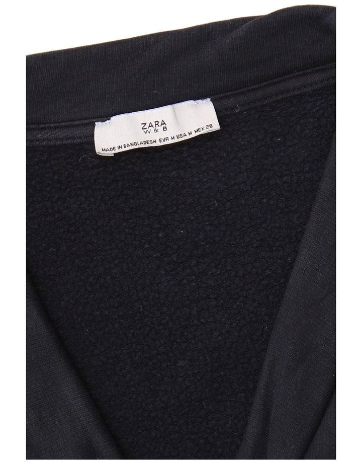 Damski sweter oversize Zara UK 14, średni granatowy
