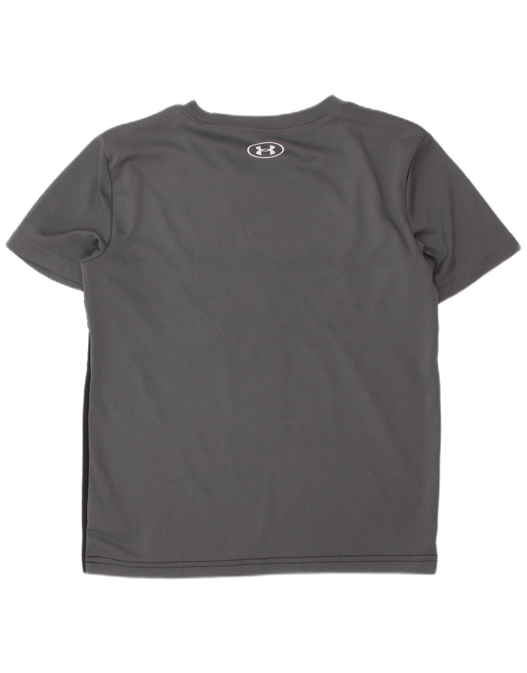 UNDER ARMOUR Chłopięcy T-shirt z grafiką, 6-7 lat, szary, poliester z blokami kolorów