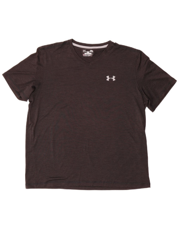 Męska koszulka z krótkim rękawem Under Armour, duża, czarna, nakrapiana