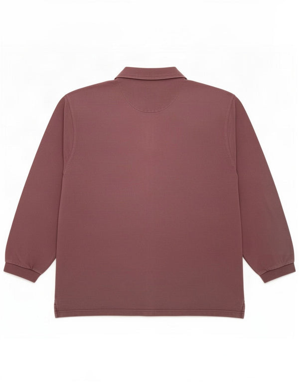 Męska bluza polo Fat Face Jumper, duża fioletowa bawełna