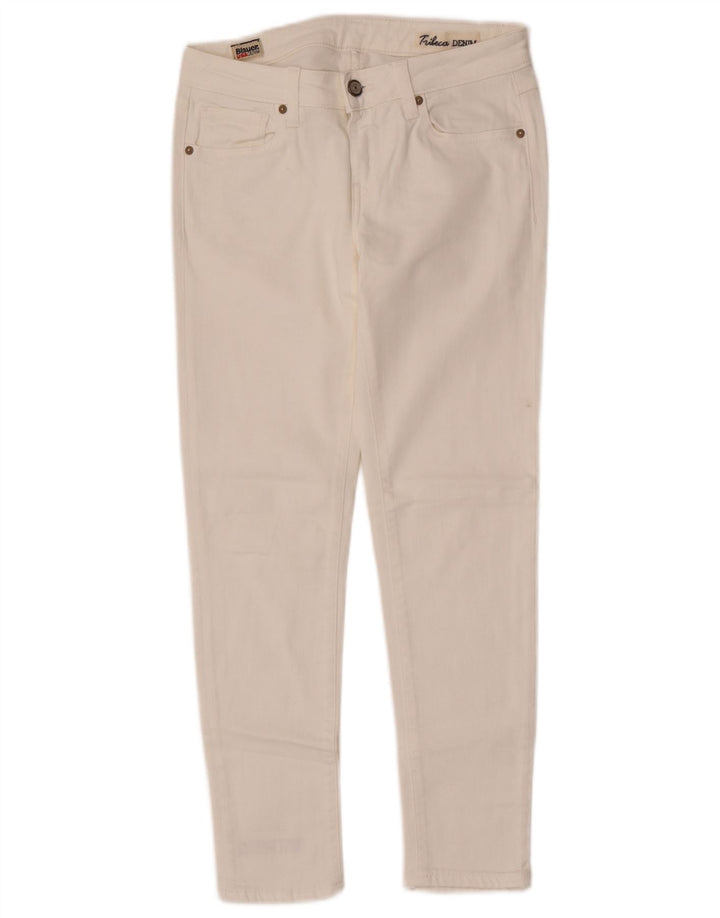 Damskie jeansy skinny Blauer W26 L26 białe