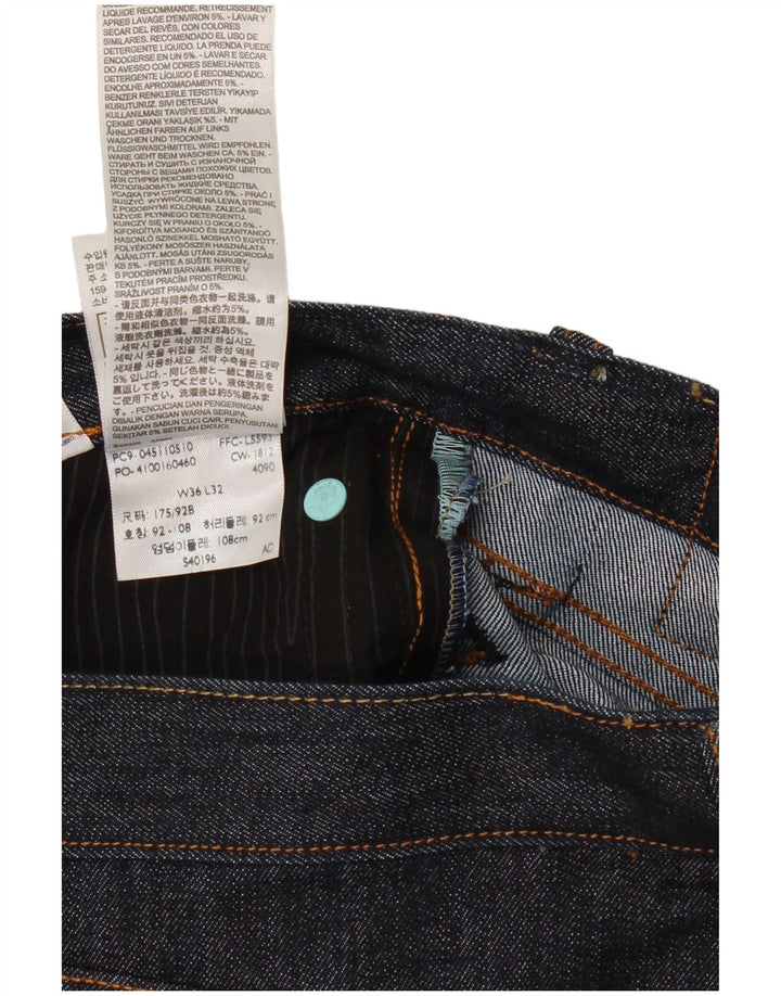 LEVI'S Mens 511 Cropped Slim Jeans W36 L24 Navy Blue Cotton