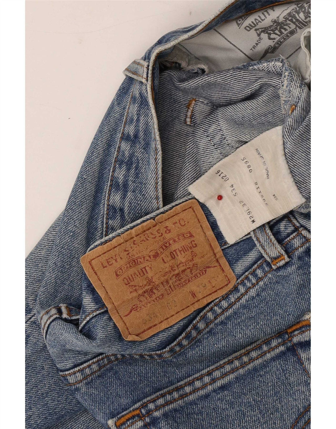Męskie jeansy Levi's 534 zwężane W29 L26 niebieska bawełna