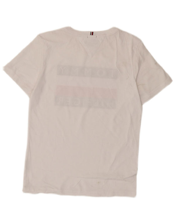 Chłopięcy T-shirt z grafiką Tommy Hilfiger Top 13-14 lat, biały, z blokami kolorów