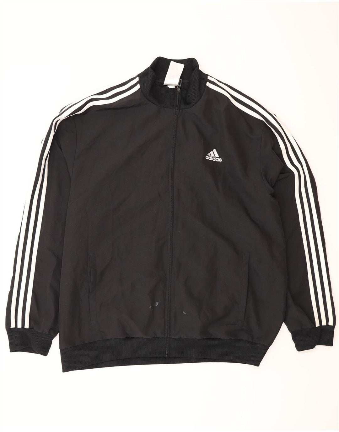 Adidas Męska bluza dresowa, duża, czarna, poliestrowa